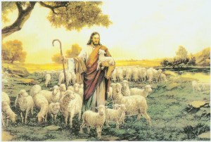 Jesus with the Sheep that was Lost